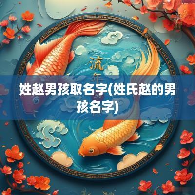 姓赵男孩取名字(姓氏赵的男孩名字)