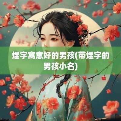 煜字寓意好的男孩(带煜字的男孩小名)