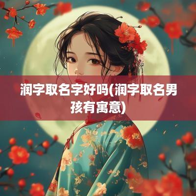 润字取名字好吗(润字取名男孩有寓意)