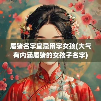属猪名字宜忌用字女孩(大气有内涵属猪的女孩子名字)