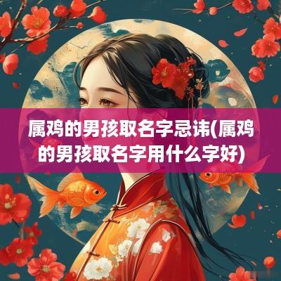 属鸡的男孩取名字忌讳(属鸡的男孩取名字用什么字好)