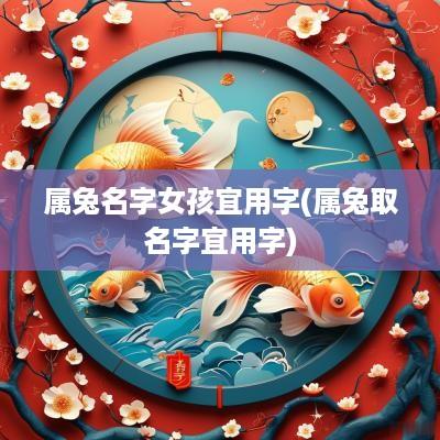 属兔名字女孩宜用字(属兔取名字宜用字)