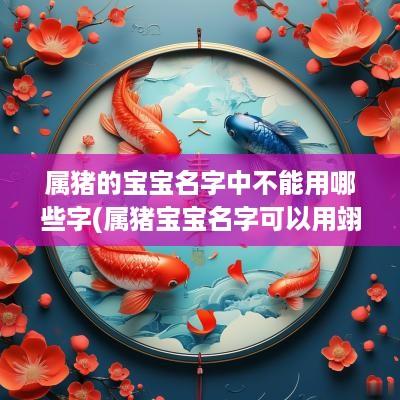 属猪的宝宝名字中不能用哪些字(属猪宝宝名字可以用翊字吗男孩)