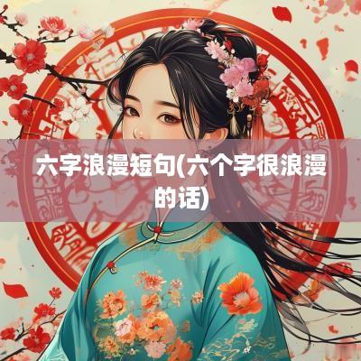 六字浪漫短句(六个字很浪漫的话)
