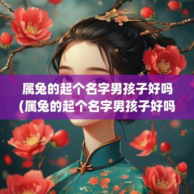 属兔的起个名字男孩子好吗(属兔的起个名字男孩子好吗怎么取)