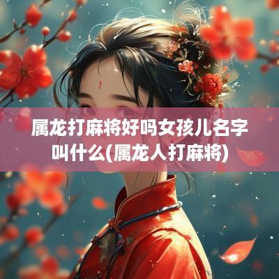 属龙打麻将好吗女孩儿名字叫什么(属龙人打麻将)