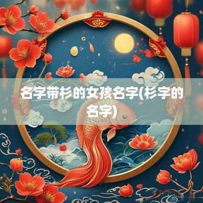 名字带杉的女孩名字(杉字的名字)