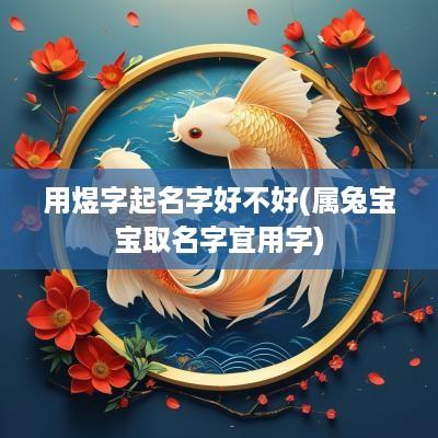 用煜字起名字好不好(属兔宝宝取名字宜用字)