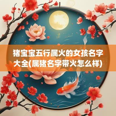 猪宝宝五行属火的女孩名字大全(属猪名字带火怎么样)