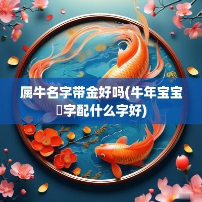 属牛名字带金好吗(蛇年宝宝璟字配什么字好)