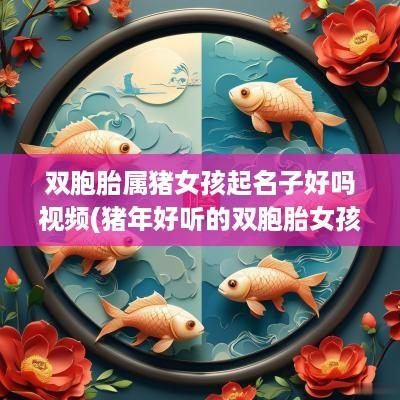 双胞胎属猪女孩起名子好吗视频(猪年好听的双胞胎女孩名字大全)