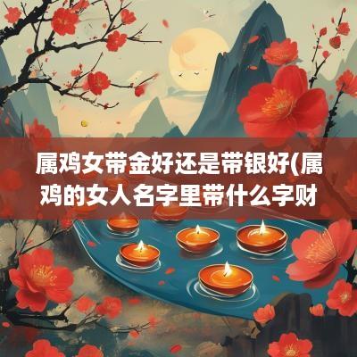 属鸡女带金好还是带银好(属鸡的女人名字里带什么字财运旺盛)