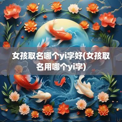 女孩取名哪个yi字好(女孩取名用哪个yi字)