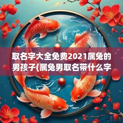 取名字大全免费2025属兔的男孩子(属兔男取名带什么字好)