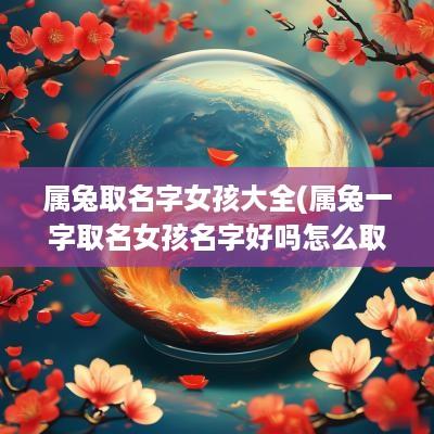 属兔取名字女孩大全(属兔一字取名女孩名字好吗怎么取)
