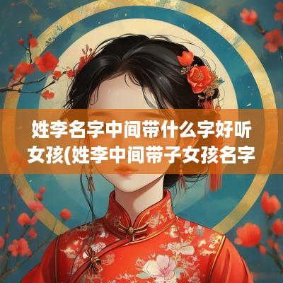 姓李名字中间带什么字好听女孩(姓李中间带子女孩名字)