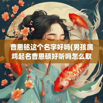曹恩铭这个名字好吗(男孩属鸡起名曹恩硕好听吗怎么取名)