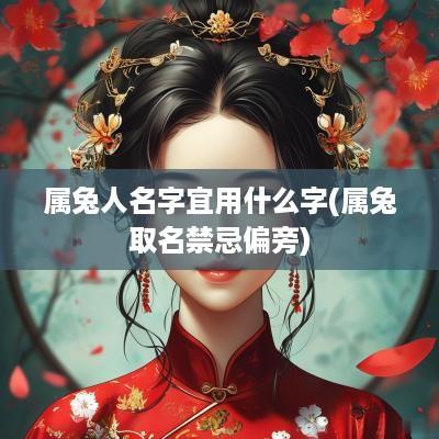 属兔人名字宜用什么字(属兔取名禁忌偏旁)