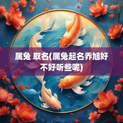 属兔 取名(属兔起名乔旭好不好听些呢)