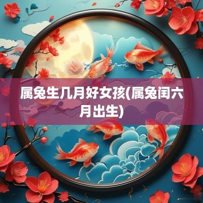 属兔生几月好女孩(属兔闰六月出生)