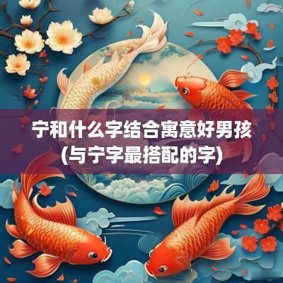 宁和什么字结合寓意好男孩(与宁字最搭配的字)