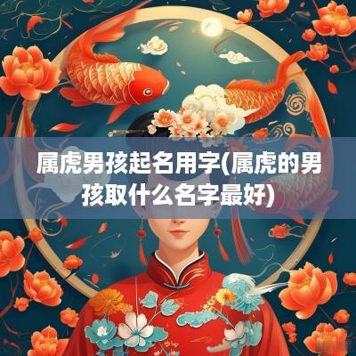 属虎男孩起名用字(属虎的男孩取什么名字最好)