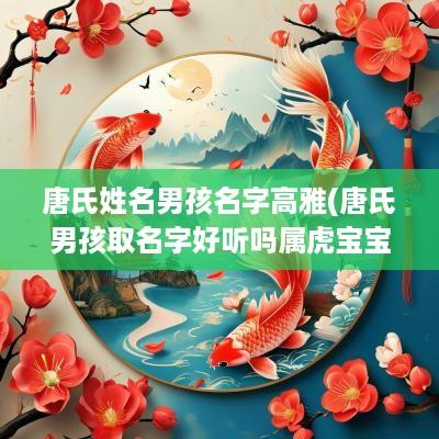 唐氏姓名男孩名字高雅(唐氏男孩取名字好听吗属虎宝宝)