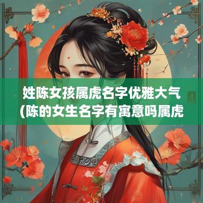 姓陈女孩属虎名字优雅大气(陈的女生名字有寓意吗属虎男孩)