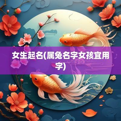 女生起名(属兔名字女孩宜用字)