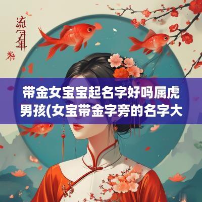 带金女宝宝起名字好吗属虎男孩(女宝带金字旁的名字大全集)