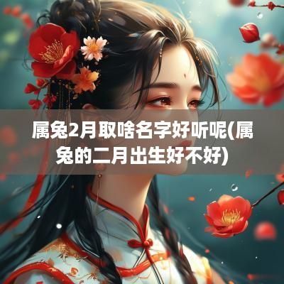 属兔2月取啥名字好听呢(属兔的二月出生好不好)