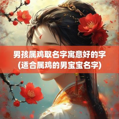 男孩属鸡取名字寓意好的字(适合属鸡的男宝宝名字)