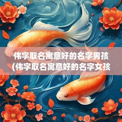 伟字取名寓意好的名字男孩(伟字取名寓意好的名字女孩)