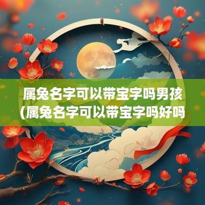 属兔名字可以带宝字吗男孩(属兔名字可以带宝字吗好吗)