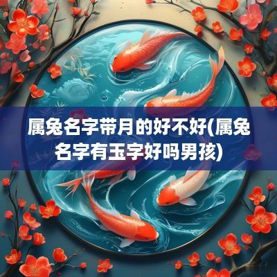 属兔名字带月的好不好(属兔名字有玉字好吗男孩)
