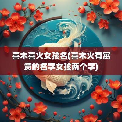 喜木喜火女孩名(喜木火有寓意的名字女孩两个字)