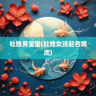 杜姓男宝宝(杜姓女孩起名属虎)
