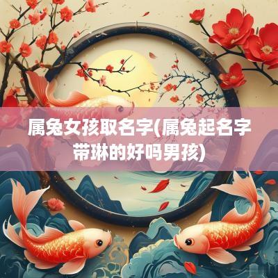 属兔女孩取名字(属兔起名字带琳的好吗男孩)