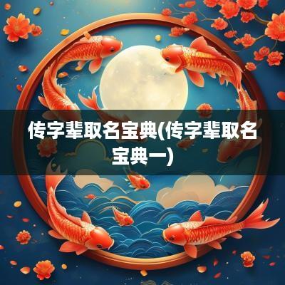 传字辈取名宝典(传字辈取名宝典一)