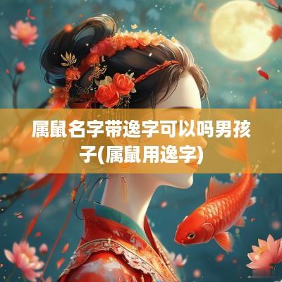 属鼠名字带逸字可以吗男孩子(属鼠用逸字)