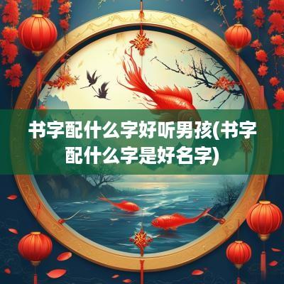 书字配什么字好听男孩(书字配什么字是好名字)