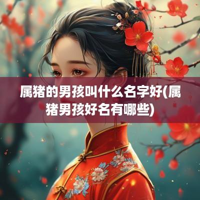 属猪的男孩叫什么名字好(属猪男孩好名有哪些)