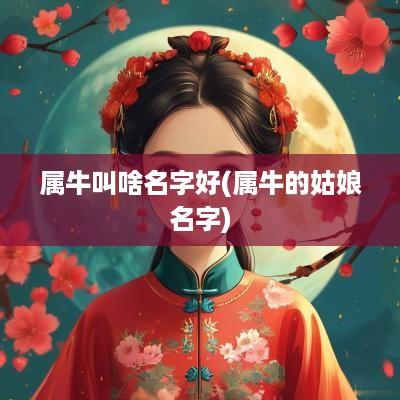 属牛叫啥名字好(属牛的姑娘名字)