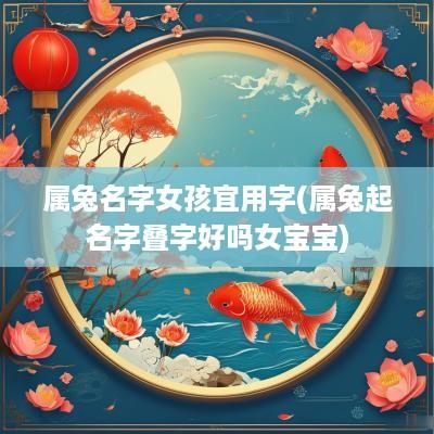 属兔名字女孩宜用字(属兔起名字叠字好吗女宝宝)