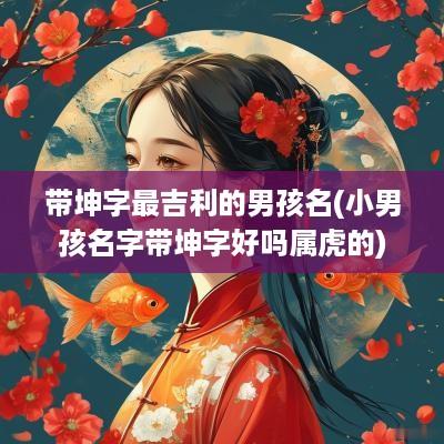 带坤字最吉利的男孩名(小男孩名字带坤字好吗属虎的)