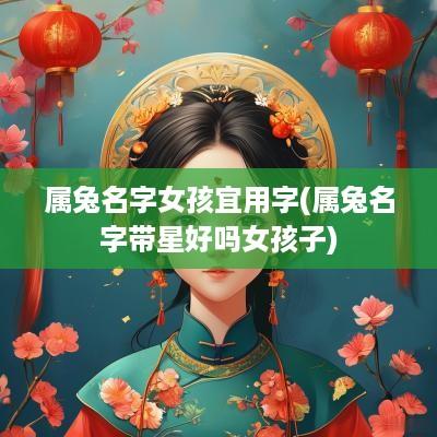 属兔名字女孩宜用字(属兔名字带星好吗女孩子)