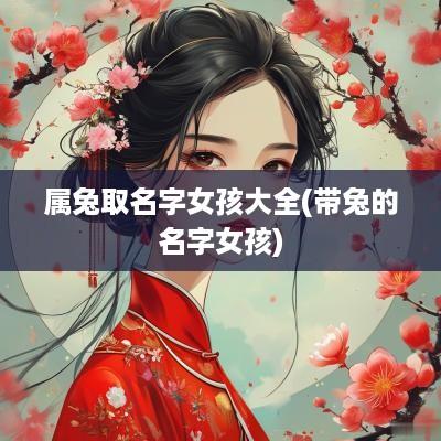 属兔取名字女孩大全(带兔的名字女孩)