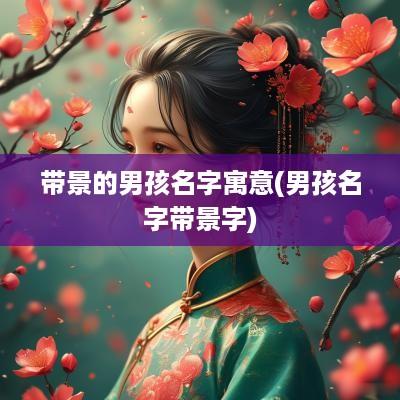 带景的男孩名字寓意(男孩名字带景字)