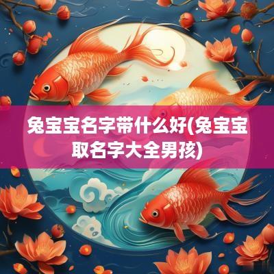 兔宝宝名字带什么好(兔宝宝取名字大全男孩)
