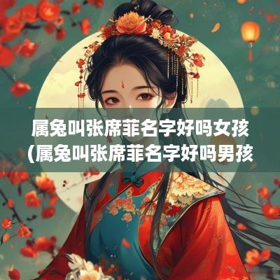 属兔叫张席菲名字好吗女孩(属兔叫张席菲名字好吗男孩)
